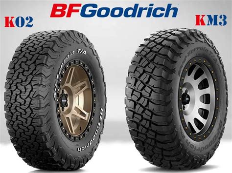 BF Goodrich KO2 All Terrain Vs KM3 Mud Terrain