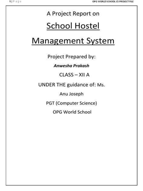 Computer Science Project File Class 12 Cbse Pdf Python Programming Language Software