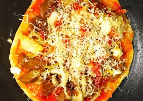 Resep Pizza Teflon Tanpa Telur Tanpa Fermipan Cocok Buat Anak Kos