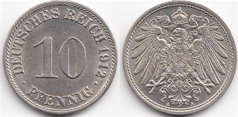 Kaiserreich Pfennig A Gro Er Adler Kupfer Nickel Fast