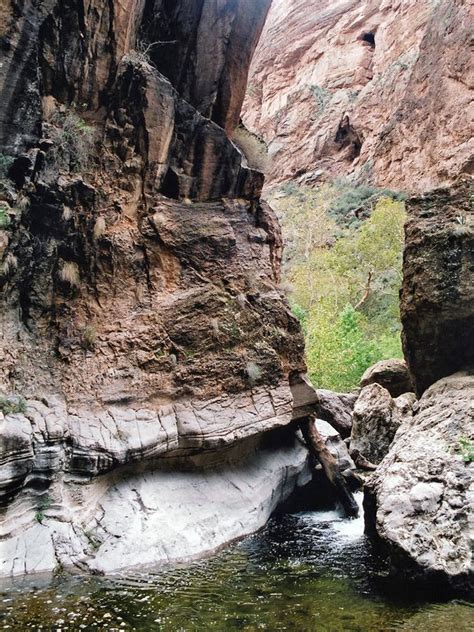 Narrow Passageway Superstition Mountains Arizona Apache Junction