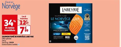 Promo Saumon Fum De Norv Ge Labeyrie Chez Auchan Icatalogue Fr