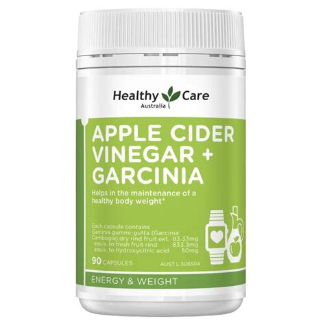 Healthy Care Apple Cider Vinegar Garcinia Cap X 90 Buy Online In