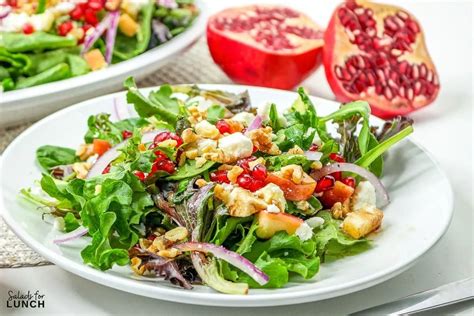 Pomegranate And Apple Green Christmas Salad Salads For Lunch