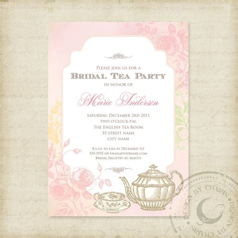 Afternoon Tea Printable Invitation