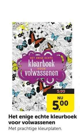 Het Enige Echte Kleurboek Voor Volwassenen Aanbieding Bij