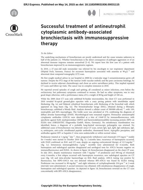 Pdf Successful Treatment Of Antineutrophil Cytoplasmic Dokumen Tips