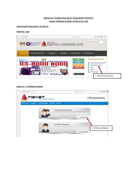 PDF MANUAL PENGGUNA BAGI SEMAKAN PESERTA YANG PERNAH Iab Moe Edu My