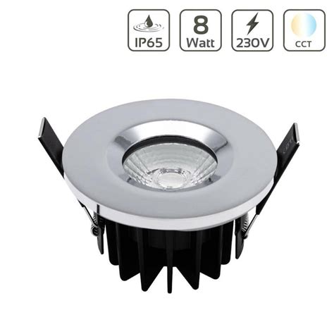 Led Einbaustrahler Au En Dach Berstand Chrom Volt Cct Ip Mm