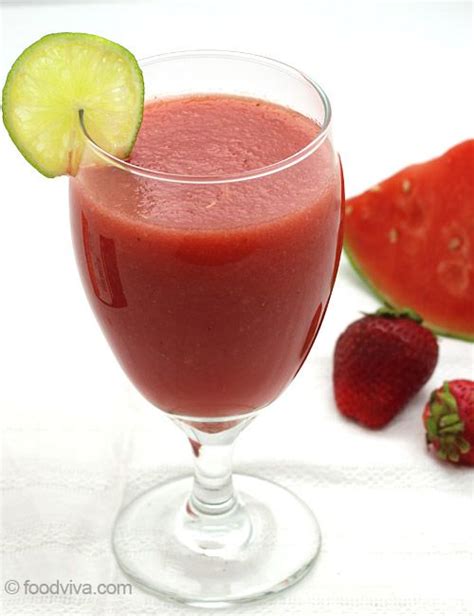 Watermelon Smoothie Without Yogurt Zesty Smoothie With Lemon Tang