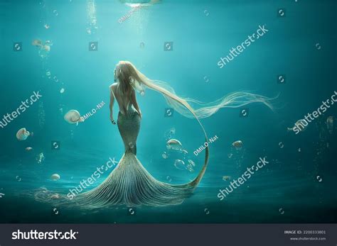 Sexy Mermaid Outline Drawing