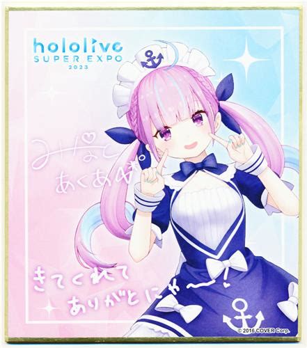 ホロライブ Hololive Super Expo 2023 ランダム メッセージ色紙 0期1期2期ゲーマーズ 湊あくあ ﾎﾛﾗｲﾌﾞ