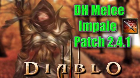 Diablo 3 PTR Patch 2 4 1 Demon Hunter Shadow Mantle Impale Season 6