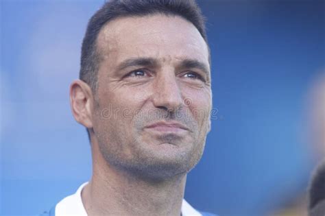 Close Up During The Tribute To Lionel Scaloni By Deportivo De La Coruna