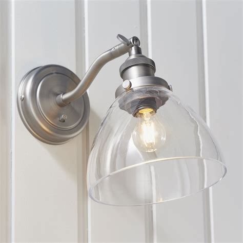 Endon Lighting Hansen Wall Light in Brushed Silver - Fitting & Style ...