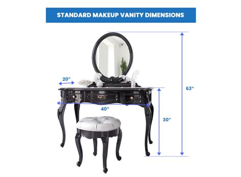 Finding The Perfect Height A Comprehensive Guide To Makeup Vanity Dimensions Stylish Makeup