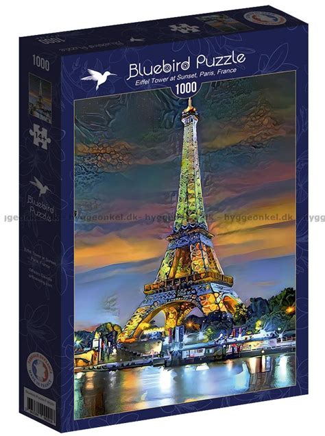 Gavidia Eiffelt Rnet Paris Brikker Puslespill Bluebird Puzzle