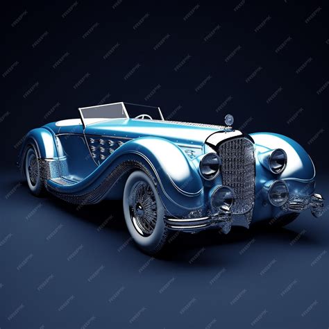 Premium AI Image | a blue car with a sign that says " the name of the car