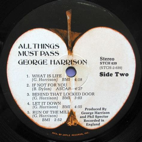 All Things Must Pass (Album) - The Beatles Collectors Wiki