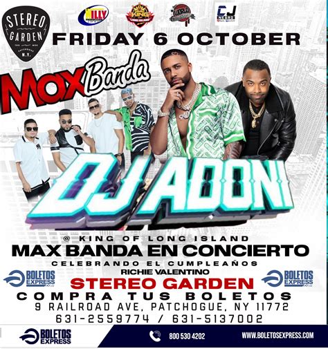 Dj Adoni Max Banda Tickets Boletosexpress