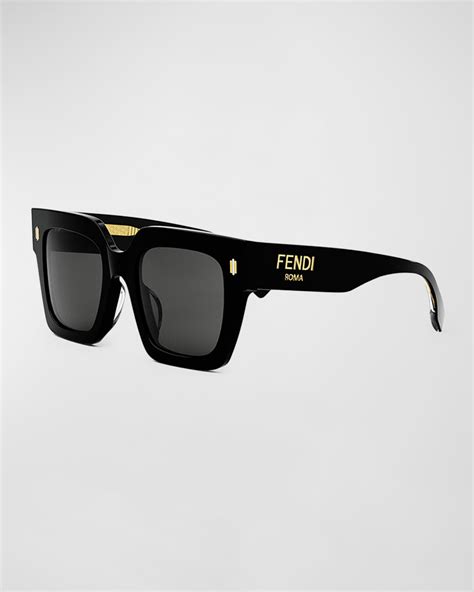 Fendi Fendi Roma Square Acetate Sunglasses Neiman Marcus