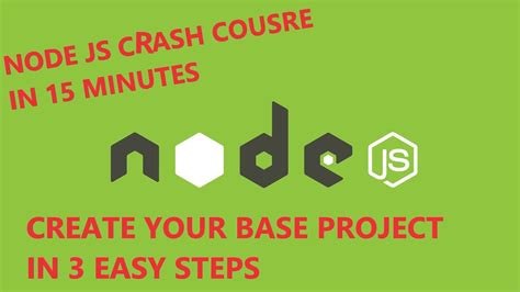 Node Js Tutorial For Beginners Create NodeJS Project In 15 Min Node