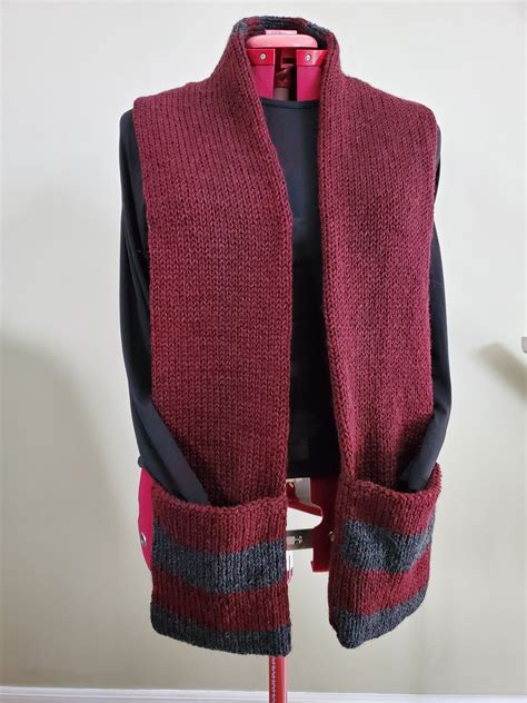 Pocket Scarf Addi Knitting Machine Pattern Sentro Circular Etsy Uk