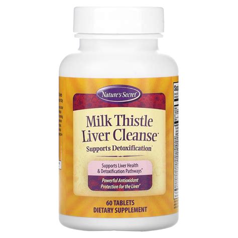 Natures Secret Milk Thistle Liver Cleanse 60 Tablets