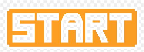 Start Png Button Orange Transparent Png Vhv