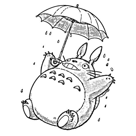 53 Coloriage Totoro gratuit à imprimer Ami de la forêt verte