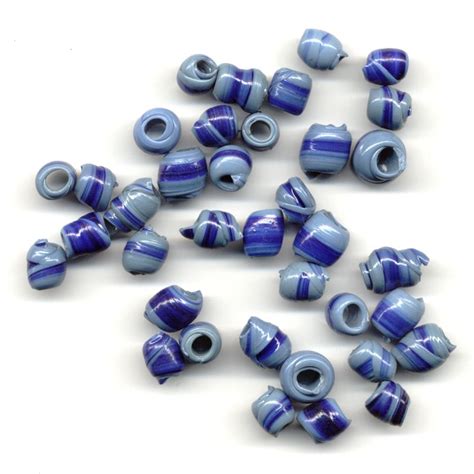 Plastic & Paper Beads Recycled Plastic Beads Blue | The African Fabric Shop