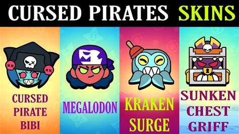 ALL CURSED PIRATES SKIN Gameplay Ft Cursed Pirate Bibi Kraken Surge