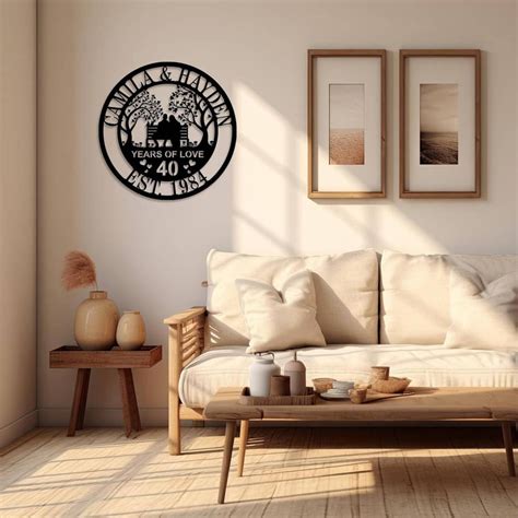 Custom Anniversary Metal Sign Enfodream