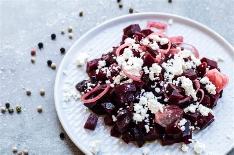 Rote Beete Salat Mit Zwiebeln Und Feta Gesund Und Lecker