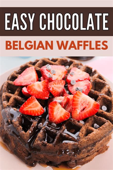 Easy Chocolate Belgian Waffles