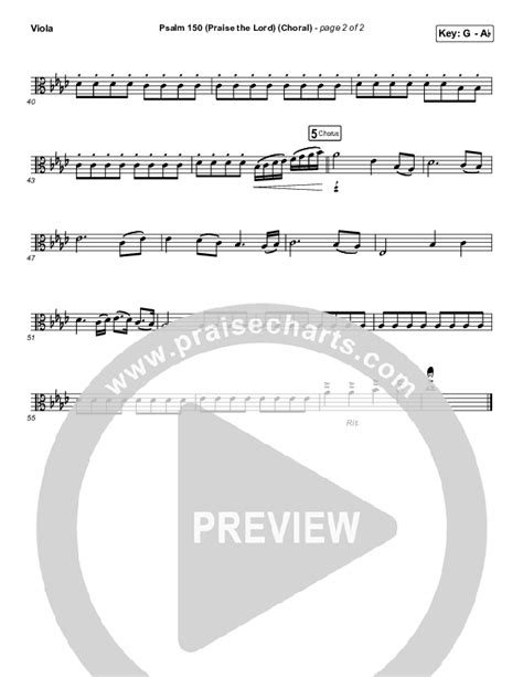 Psalm 150 Praise The Lord Choral Anthem Satb Viola Sheet Music Pdf