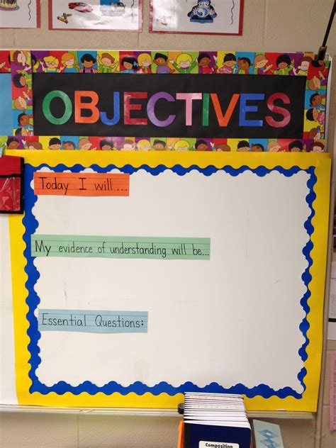 Classroom Objective Board Objectives Board Teaching Organization