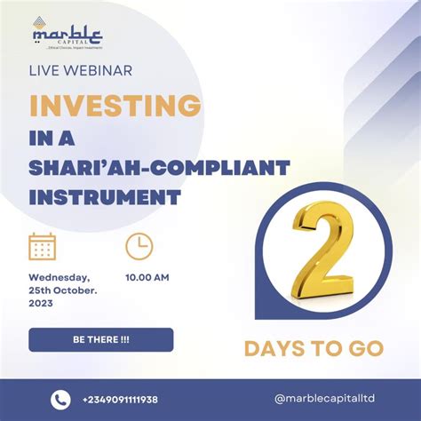 Free Webinar On Sharia Compliant Fixed Income Investments Marble