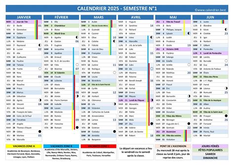 Calendrier des Saints et Fêtes 2025 à consulter et imprimer en PDF