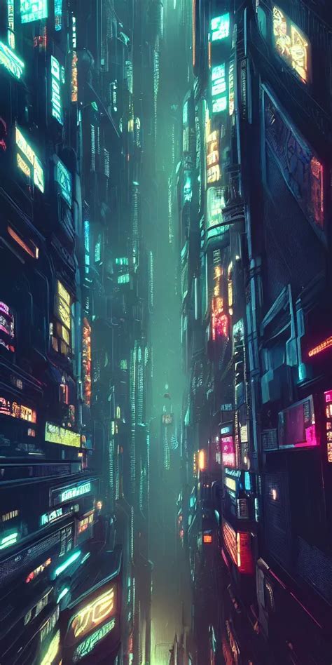 Low Angle Epic Cyberpunk Cityscape Blade Runner Stable Diffusion