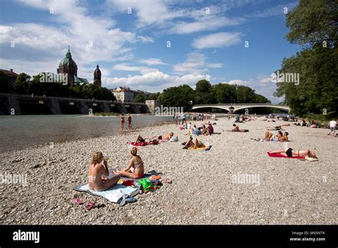 Sunbathing Isar Munich Hi Res Stock Photography And Images Alamy