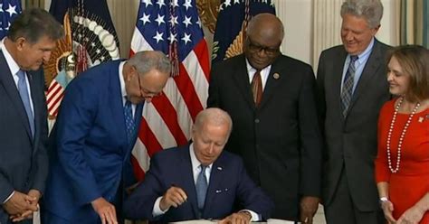 President Biden Signs Inflation Reduction Act Cbs News