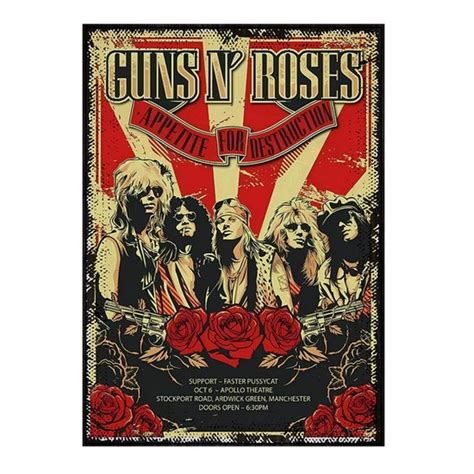 Ekart Guns N Roses Hediyelik Ahşap Tablo 32CM X44CM Fiyatı