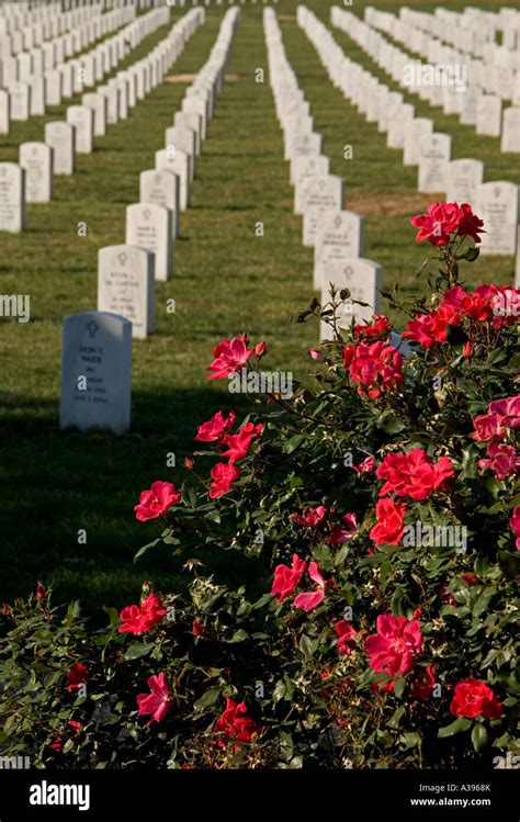 Camp Butler National Cemetery Near Springfield Illinois Stock Photo