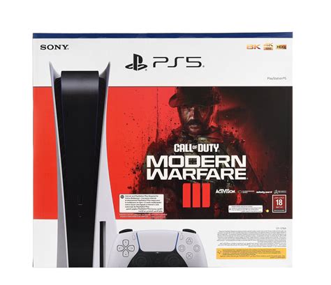 PlayStation 5 Blu-ray Console with Call of Duty Modern Warfare III Game ...