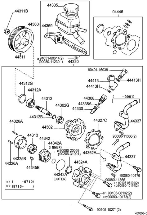 2000 Toyota Corolla Power Steering Pump