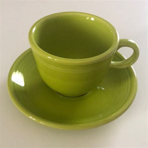 Fiestaware Dining Fiestaware Cup And Saucer Lime Green Poshmark