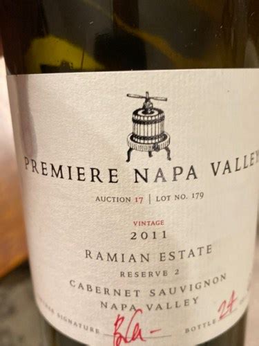 Ramian Premiere Napa Valley Reserve 2 Cabernet Sauvignon Vivino US