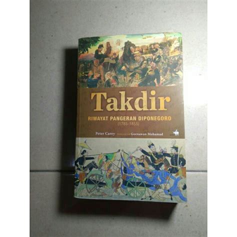 Jual Buku Takdir Riwayat Pangeran Diponegoro 1785 1855 Shopee