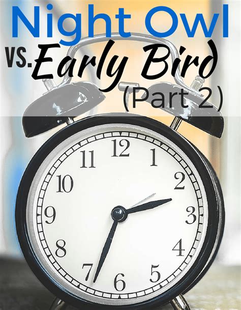 It S Day And Of My Night Owl Vs Early Bird Experiment Join Me To